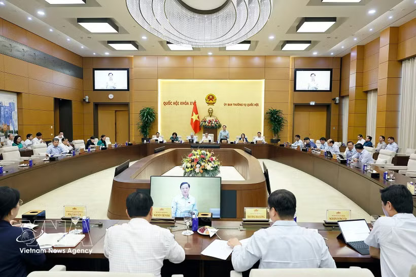 At the NA Standing Committee's session on August 4. (Photo: VNA)