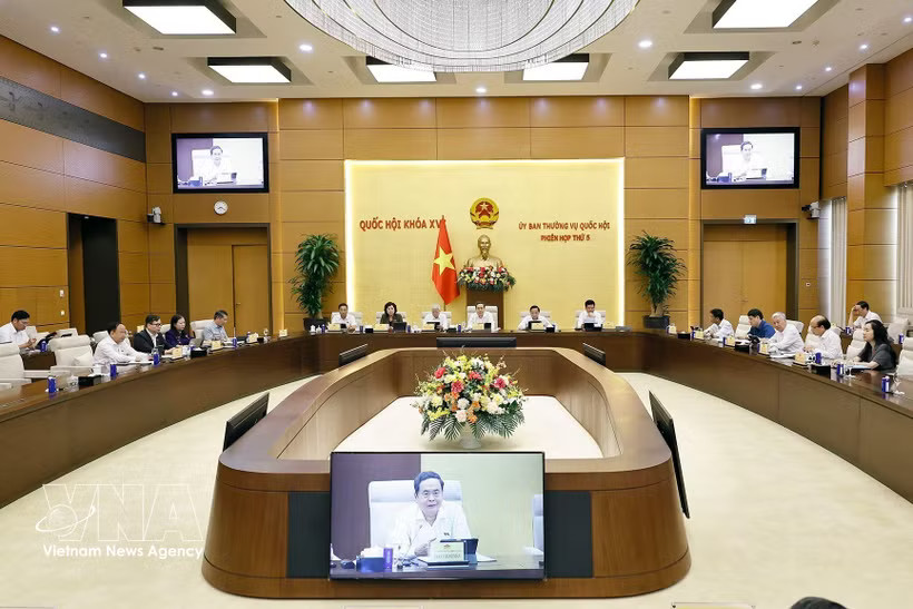 A view of the fifth session of the National Assembly Standing Committee (Photo: VNA)