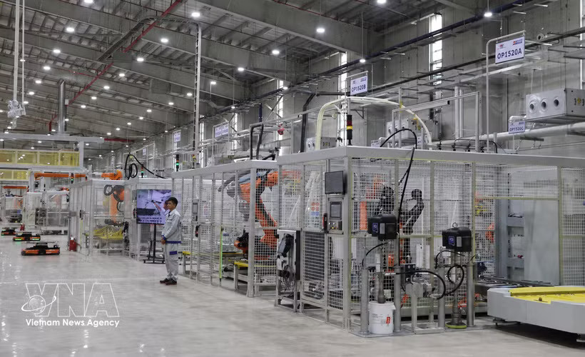 In the Kim Long Motor Hue factory (Photo: VNA)