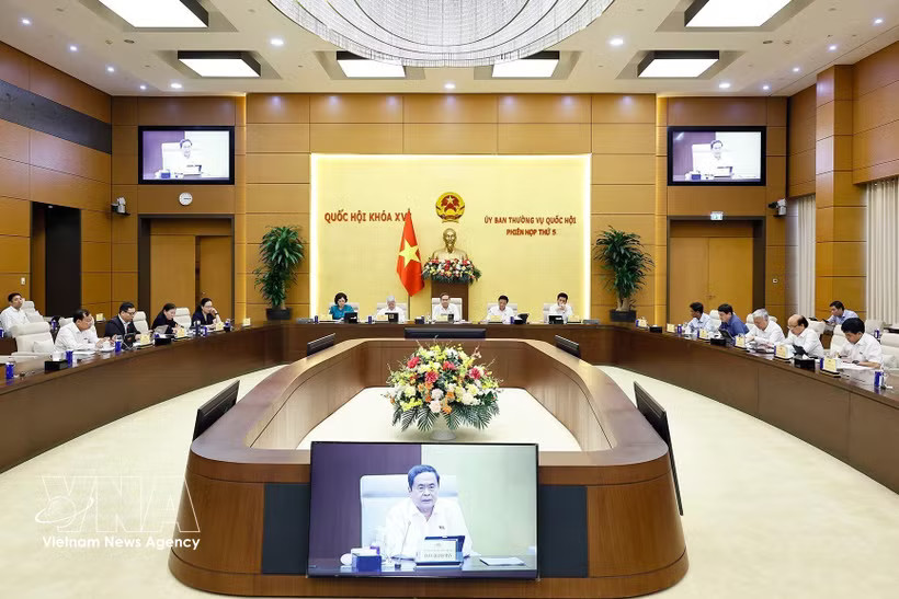An overview of the NA Standing Committee discussion (Photo: VNA)