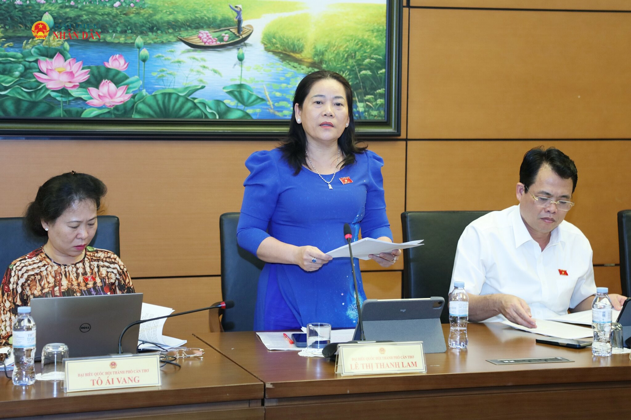 ĐBQH Lê Thị Thanh Lam (Tp. Cần Thơ) phát biểu