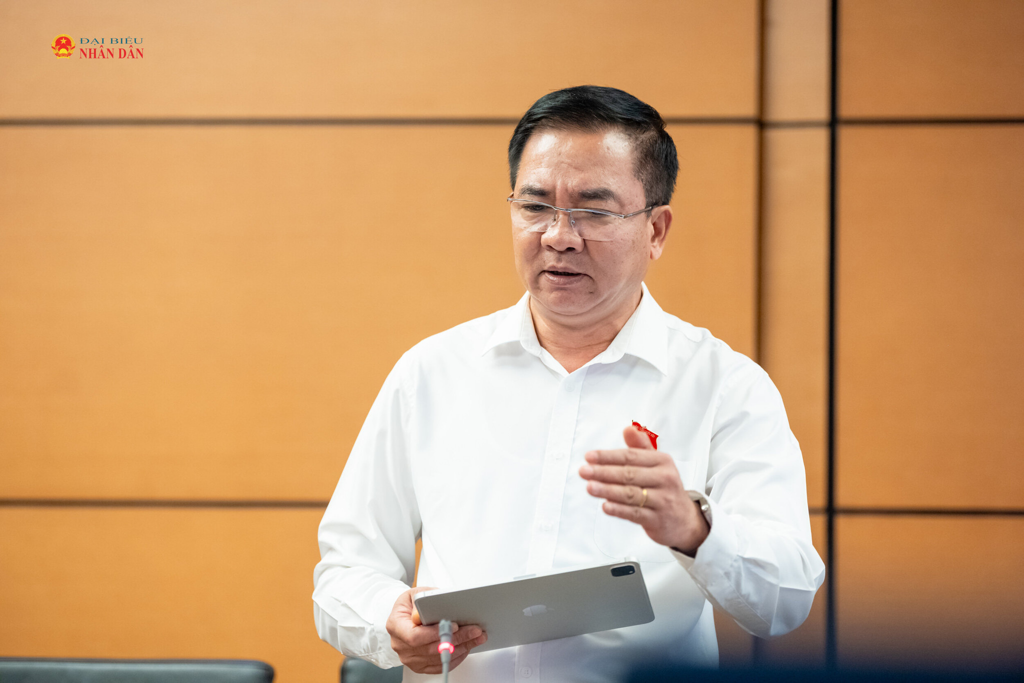 ĐBQH Nguyễn Minh Đức (TP. Hồ Chí Minh) phát biểu
