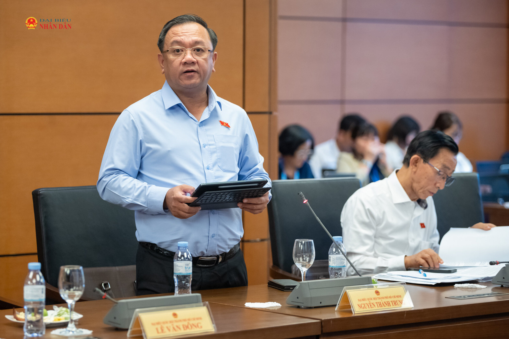 ĐBQH Nguyễn Thành Trung (TP. Hồ Chí Minh) phát biểu