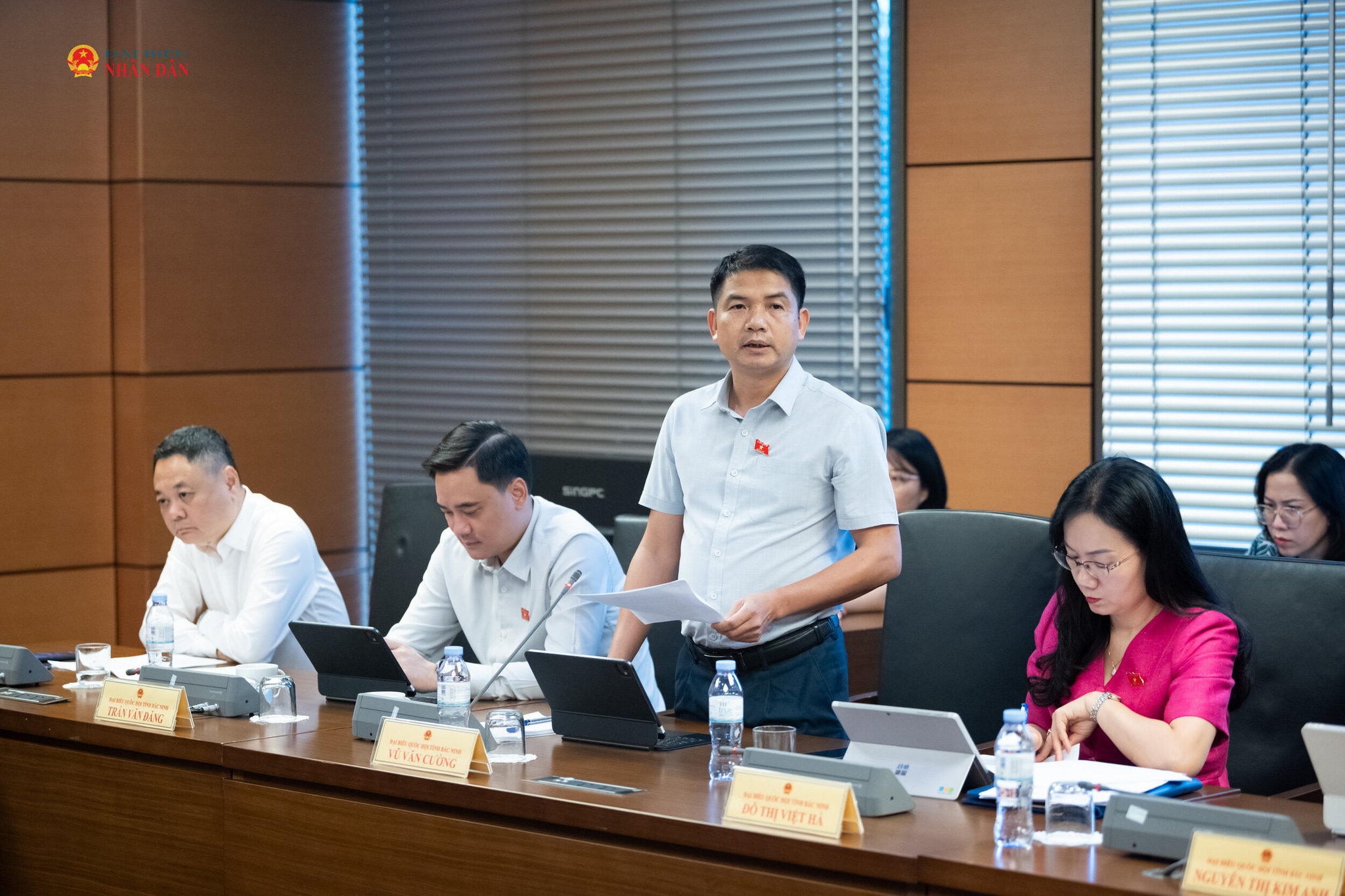 ĐBQH Vũ Văn Cường (Bắc Ninh) phát biểu