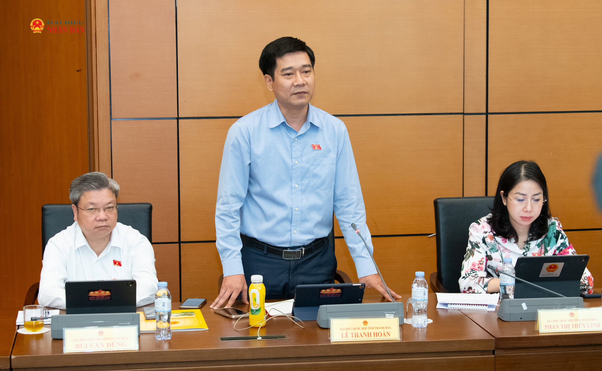 ĐBQH Lê Thanh Hoàn (Thanh Hóa) phát biểu thảo luận Tổ 3.2