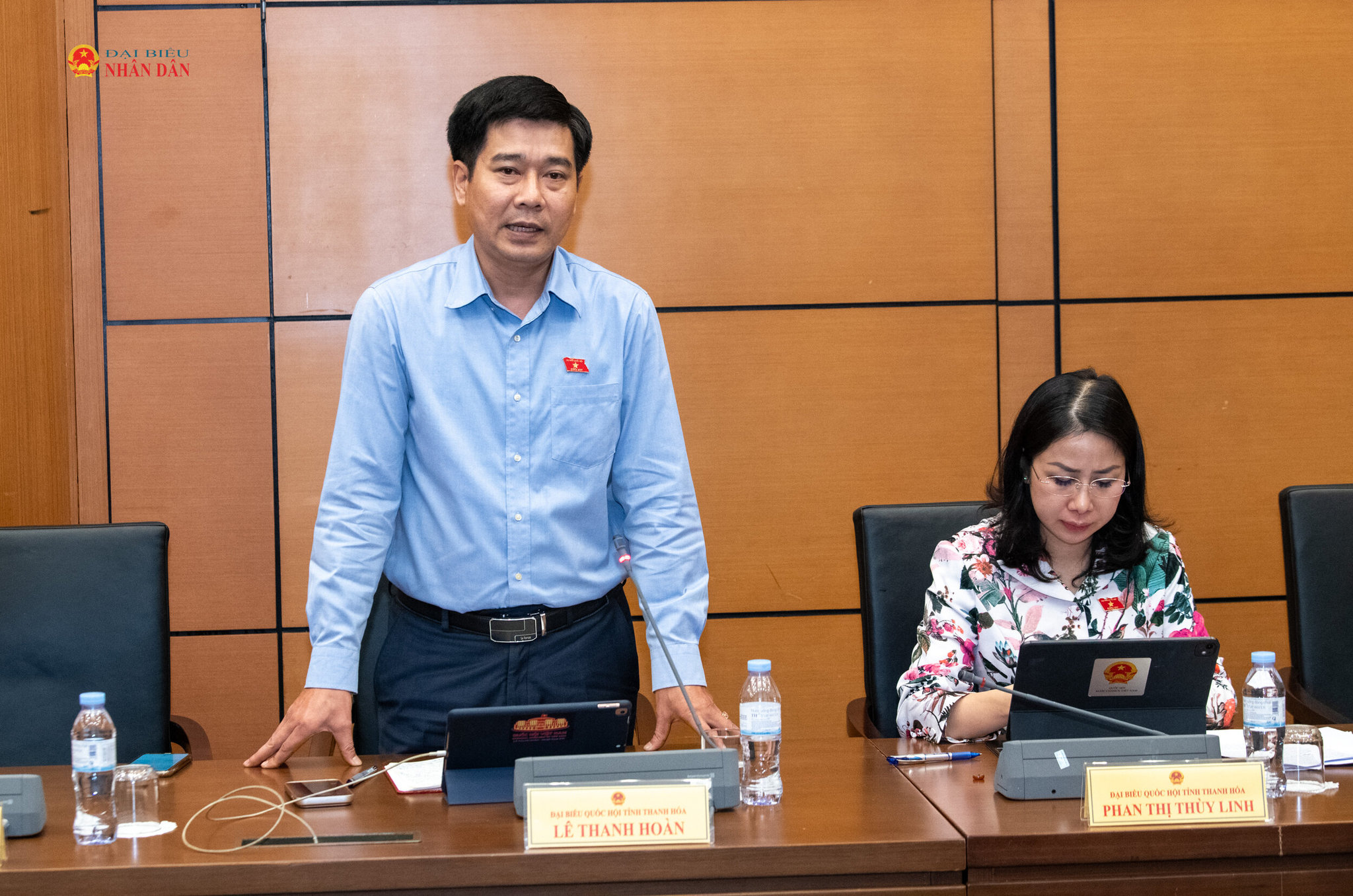 ĐBQH Lê Thanh Hoàn (Thanh Hóa) phát biểu. Ảnh: Lâm Hiển