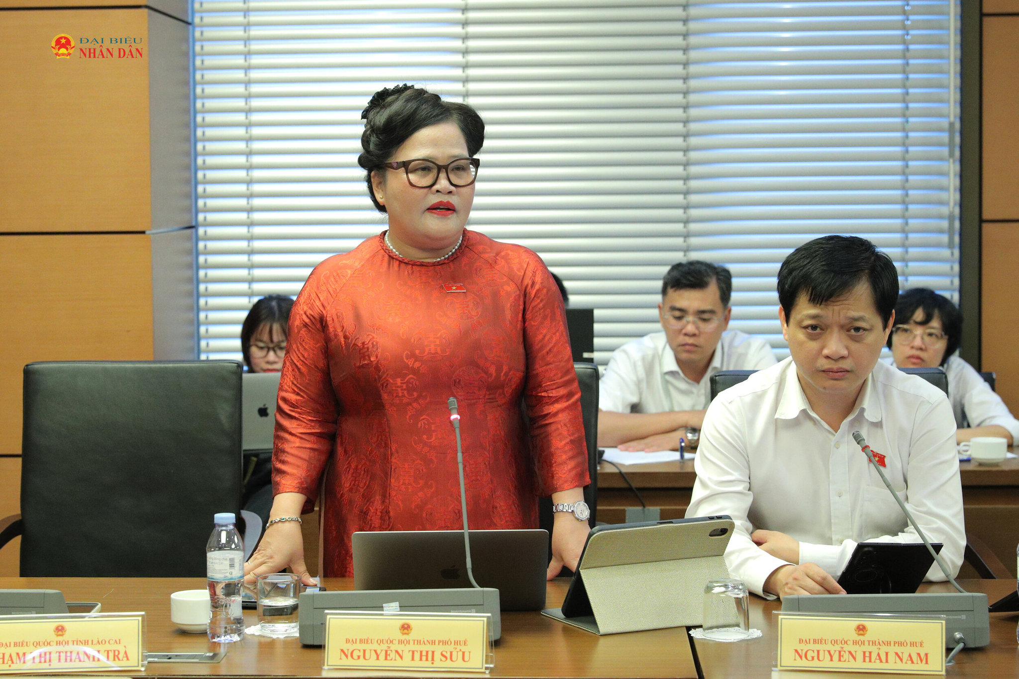 ĐBQH Nguyễn Thị Sửu (TP. Huế) phát biểu