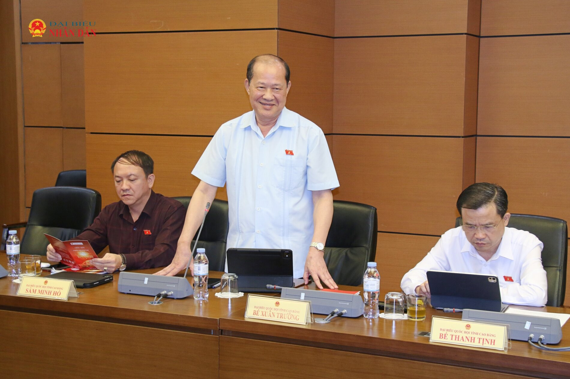 ĐBQH Bế Xuân Trường (Cao Bằng) phát biểu. Ảnh: Đắc Trường