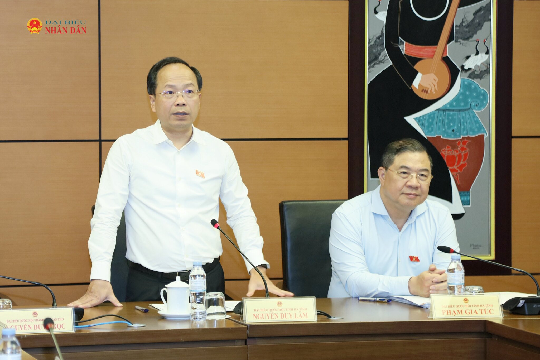 ĐBQH Nguyễn Duy Lâm (Hà Tĩnh) phát biểu