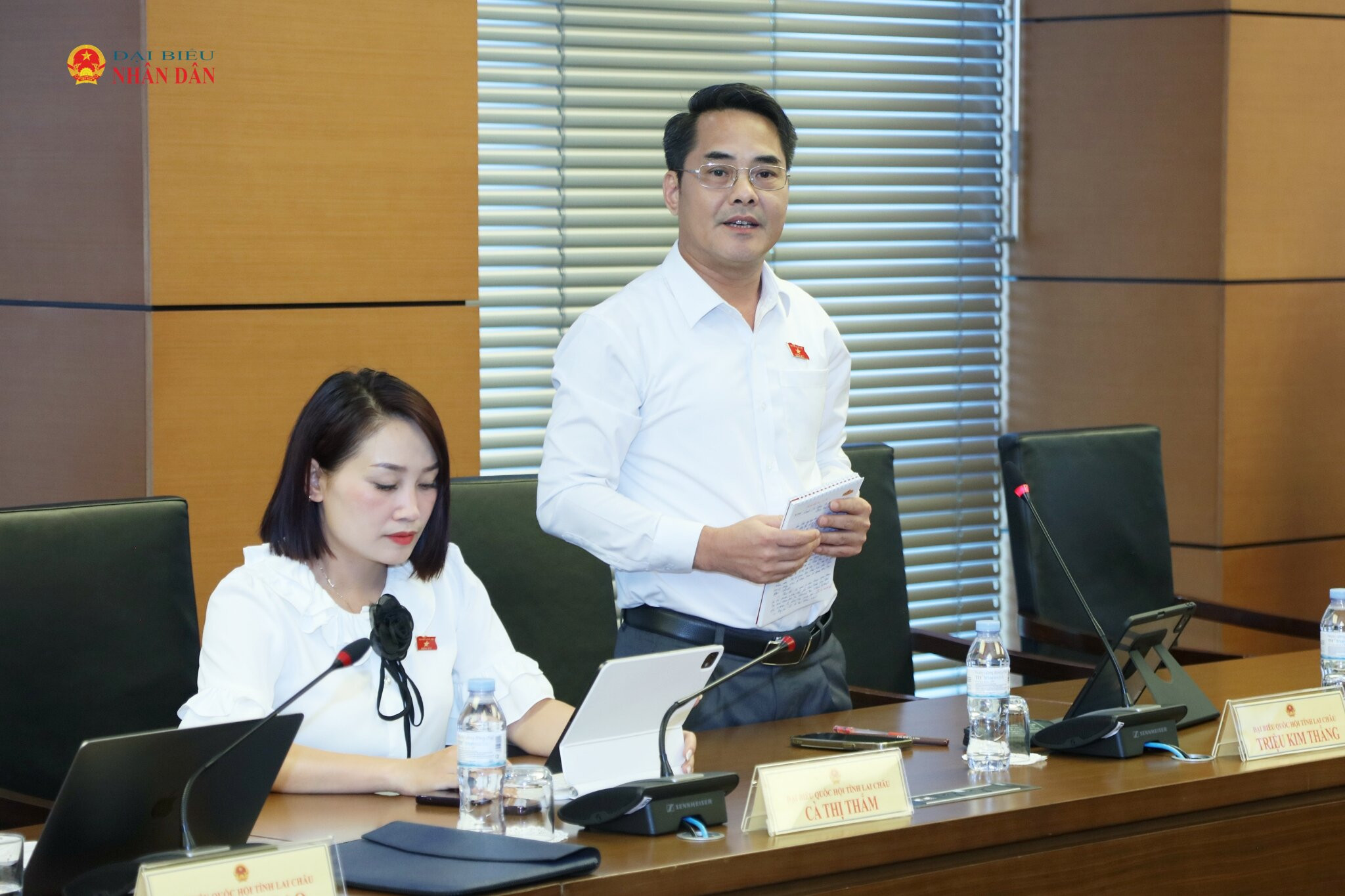 ĐBQH Triệu Kim Thắng (Lai Châu) phát biểu
