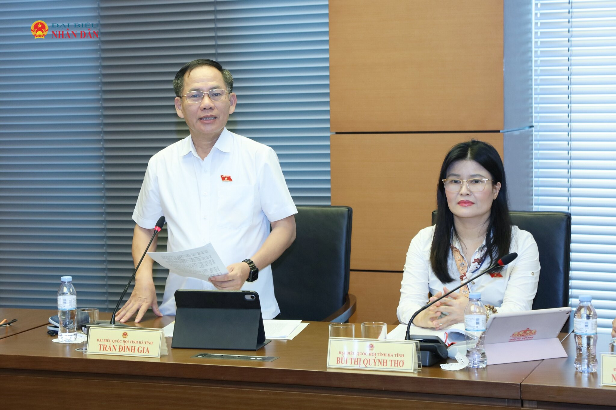 ĐBQH Trần Đình Gia (Hà Tĩnh) phát biểu