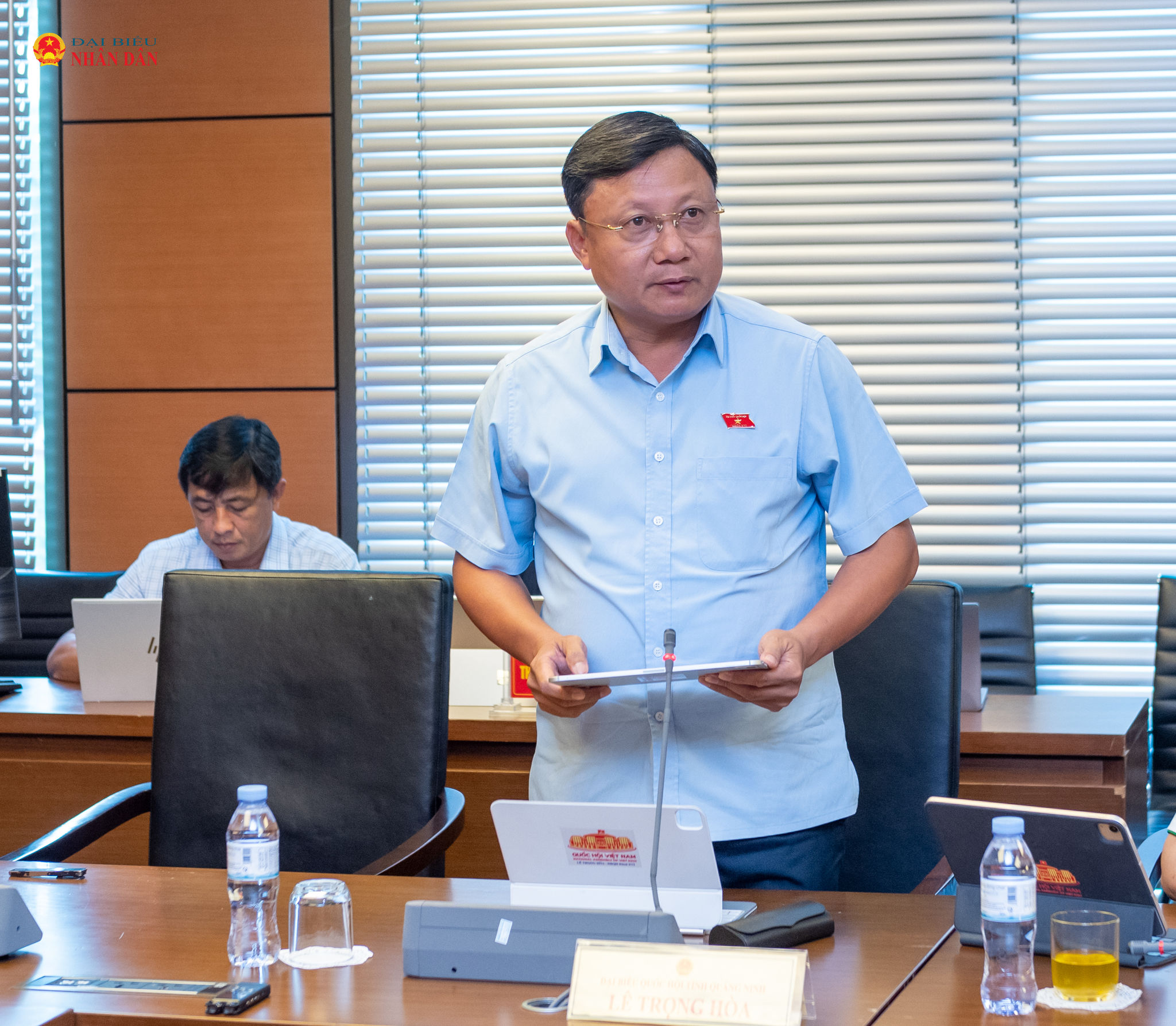ĐBQH Lê Trọng Hòa (Quảng Ninh) phát biểu.