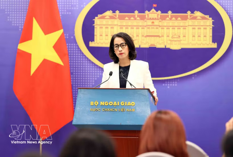 Spokesperson of the Ministry of Foreign Affairs Pham Thu Hang (Photo: VNA)