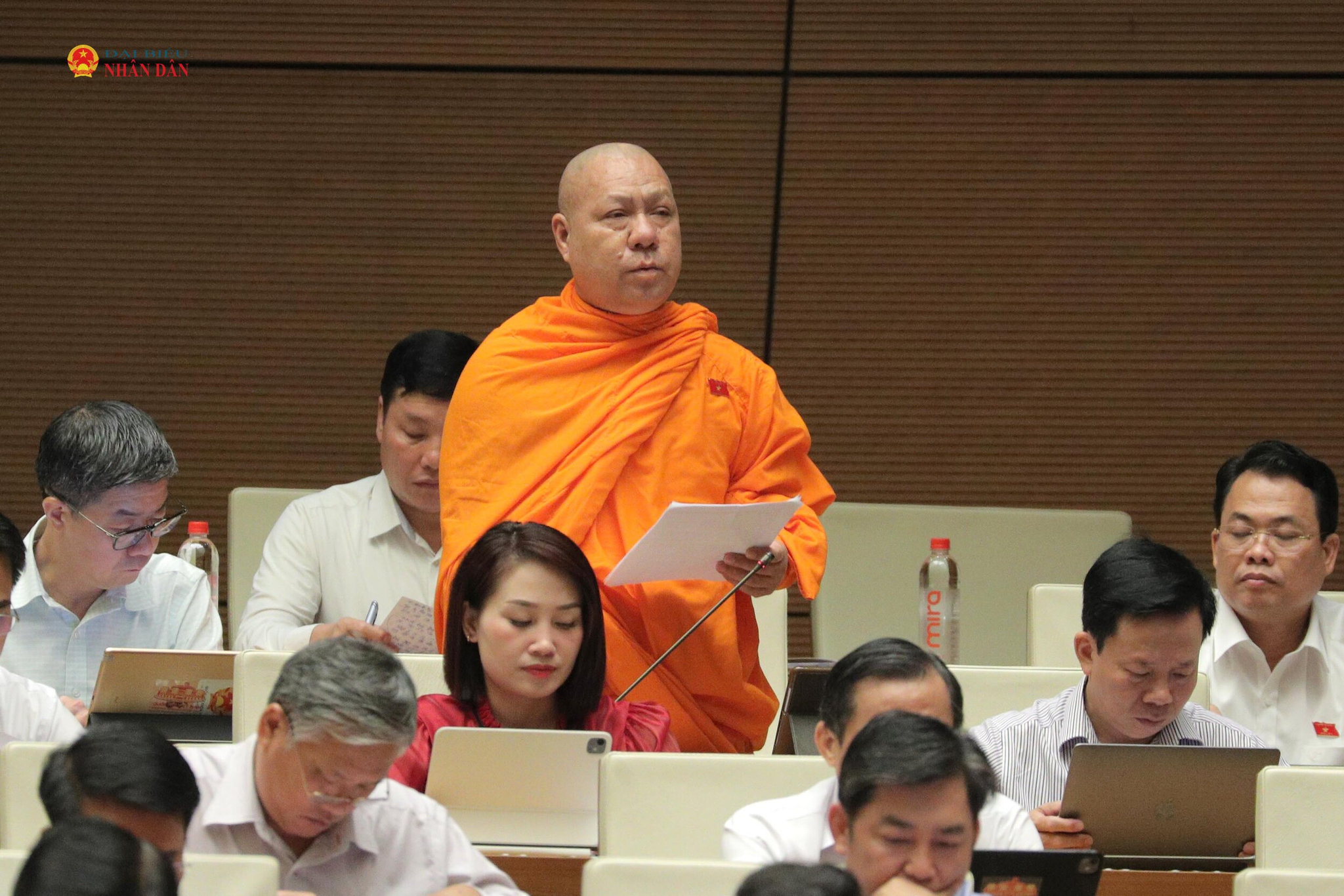 Thượng tọa Lý Minh Đức (TP. Cần Thơ) phát biểu