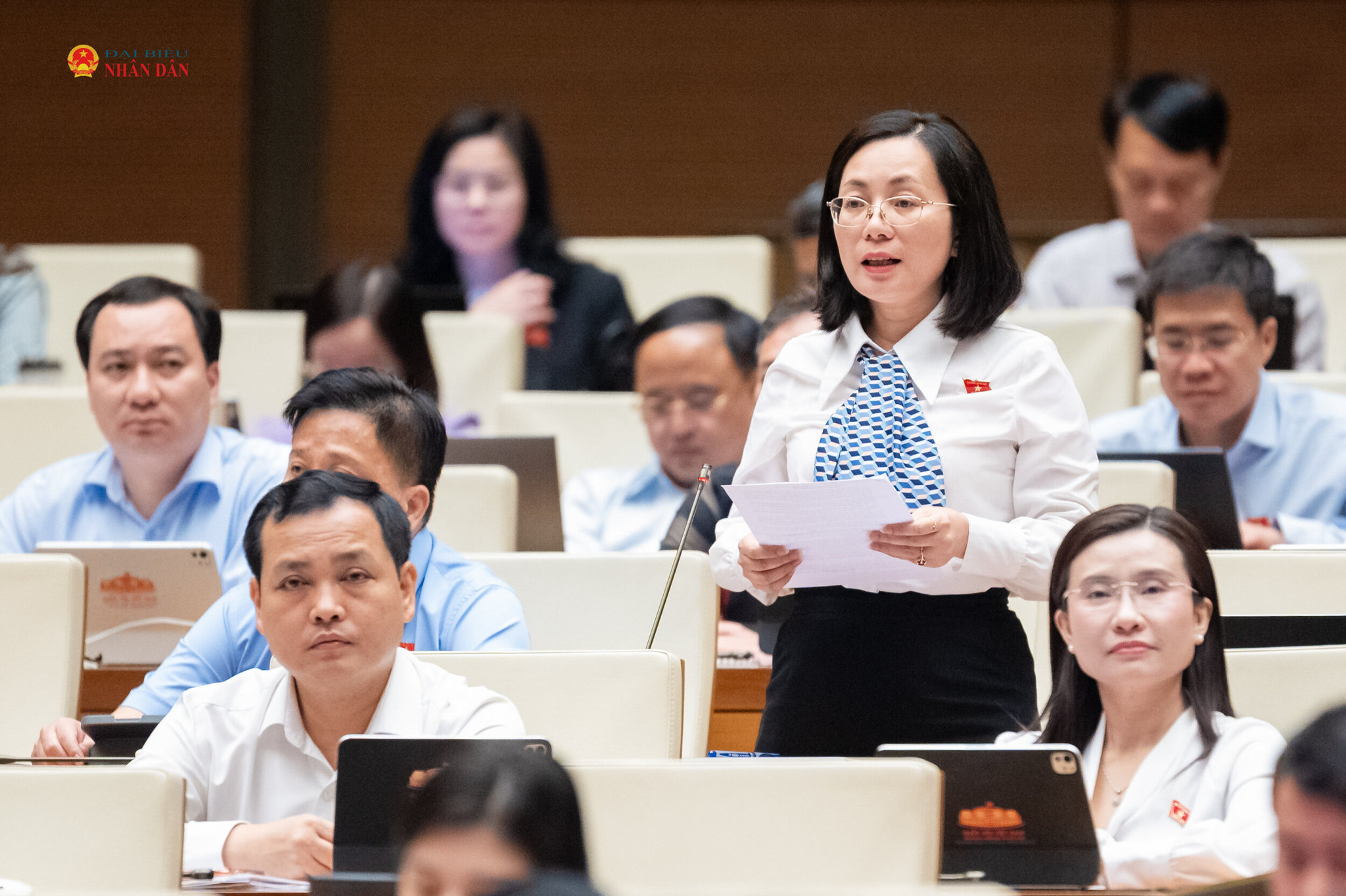 ĐBQH Trần Thị Hải Hà (TP. Hải Phòng) phát biểu