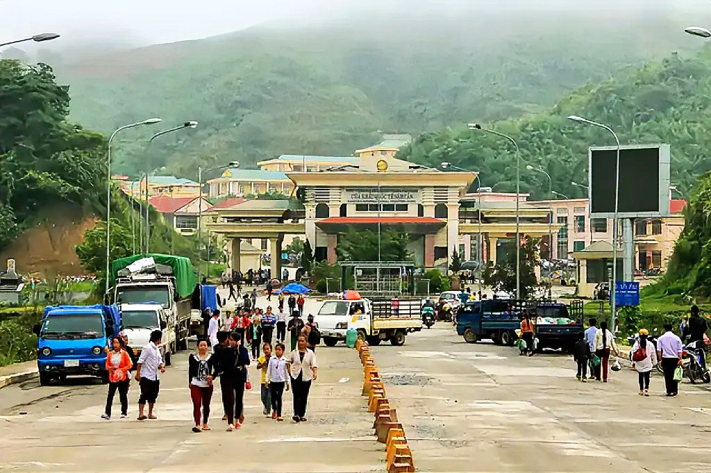 Cửa khẩu quốc tế Nậm Cắn, xã Nậm Cắn, tỉnh Nghệ An - cửa ngõ giao thương giữa Nghệ An với tỉnh Xiêng Khoảng, Lào