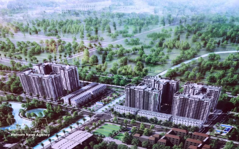 A rendering of a social housing project for the police force in Hung Yen province (Photo: VNA)