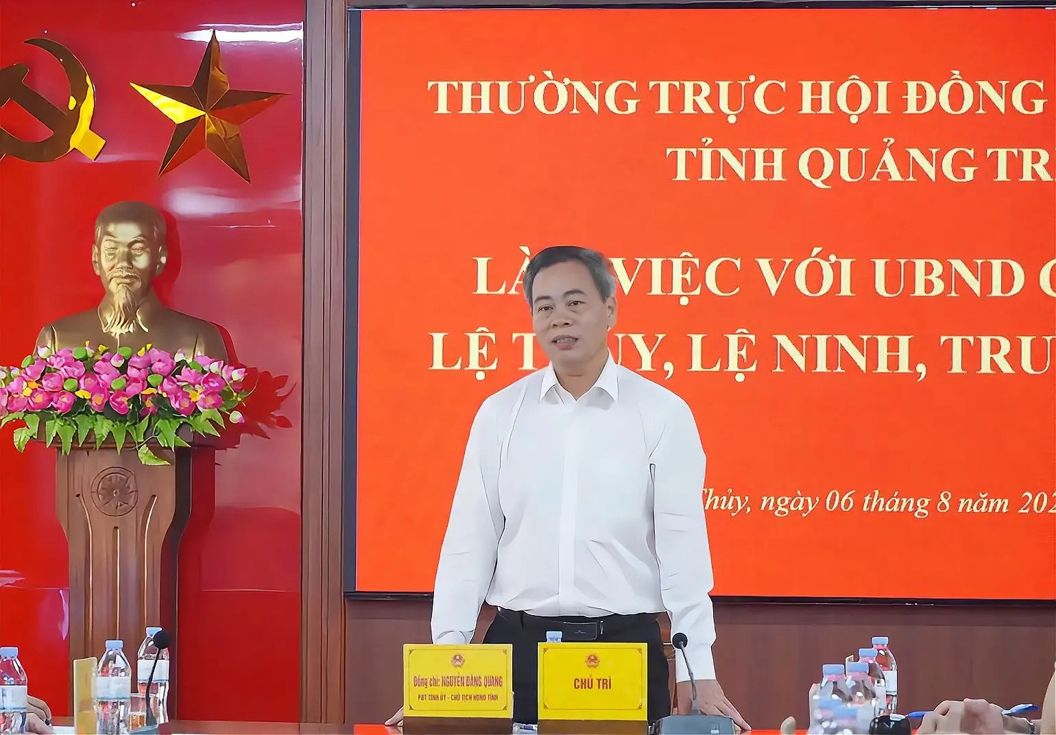 Phó Bí thư Tỉnh ủy, Chủ tịch HĐND tỉnh Quảng Trị Nguyễn Đăng Quang