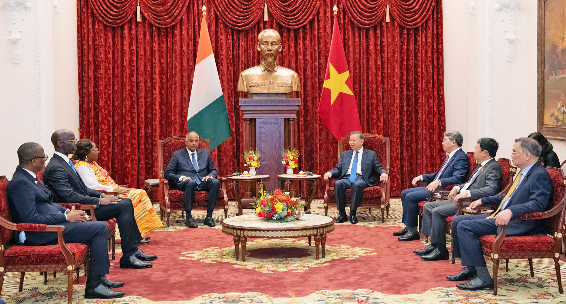 Tổng Bí thư, Chủ tịch nước Tô Lâm tiếp Chủ tịch Quốc hội Cộng hòa Bờ Biển Ngà Patrick Achi