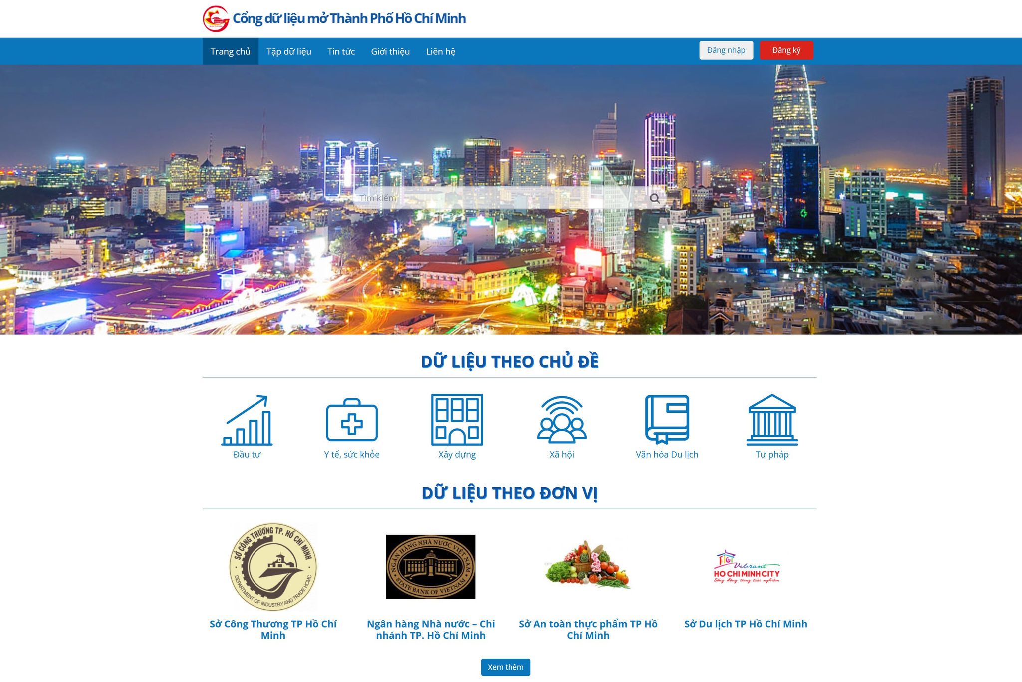 Cổng dữ liệu dùng chung của TP. Hồ Chí Minh