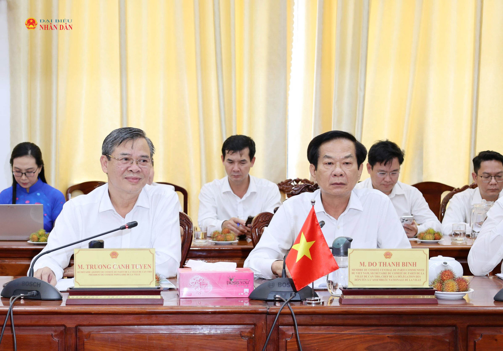 Bí thư Thành ủy Cần Thơ Đỗ Thanh Bình phát biểu tại cuộc làm việc
