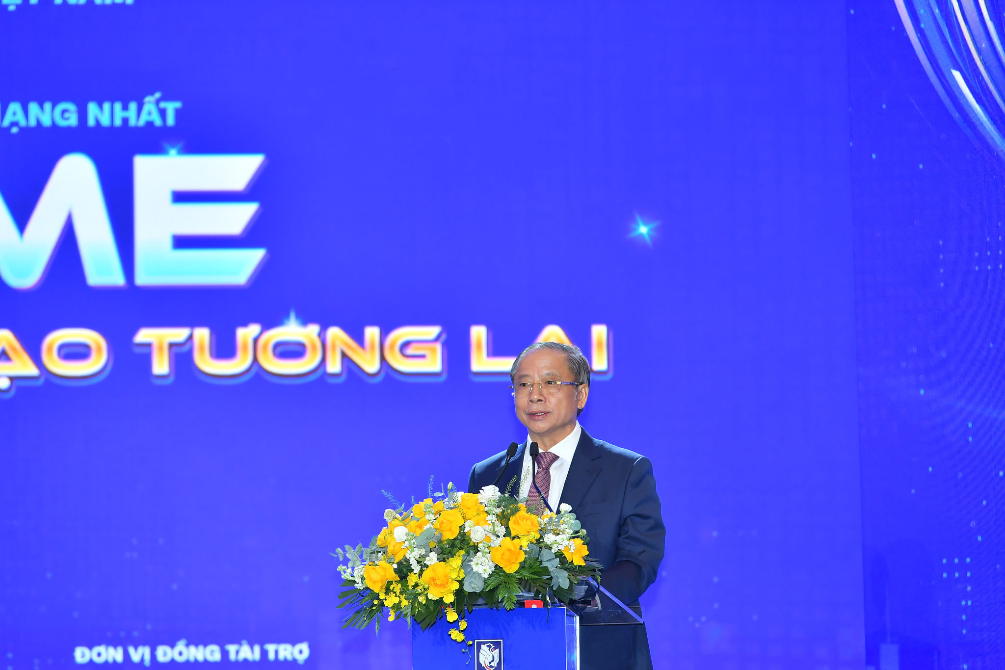 Chủ tịch Hiệp hội Doanh nghiệp nhỏ và vừa Việt Nam Nguyễn Văn Thân phát biểu