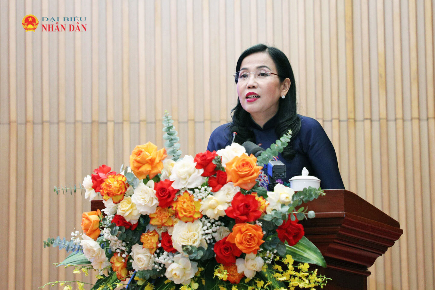 Chủ nhiệm Uỷ ban Khoa học, Công nghệ và Môi trường Nguyễn Thanh Hải phát biểu tại hội nghị