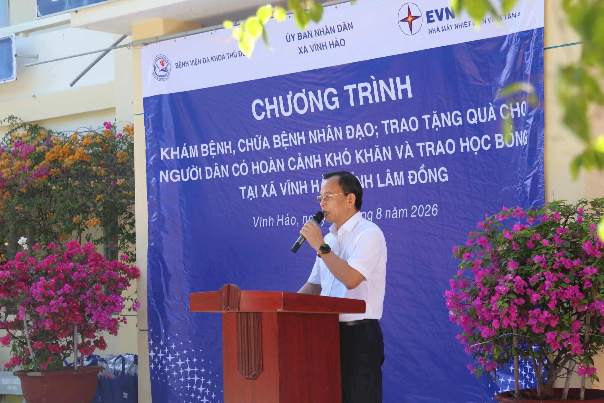 Giám đốc Nhà máy Vũ Thanh Hải cam kết đồng hành cùng địa phương