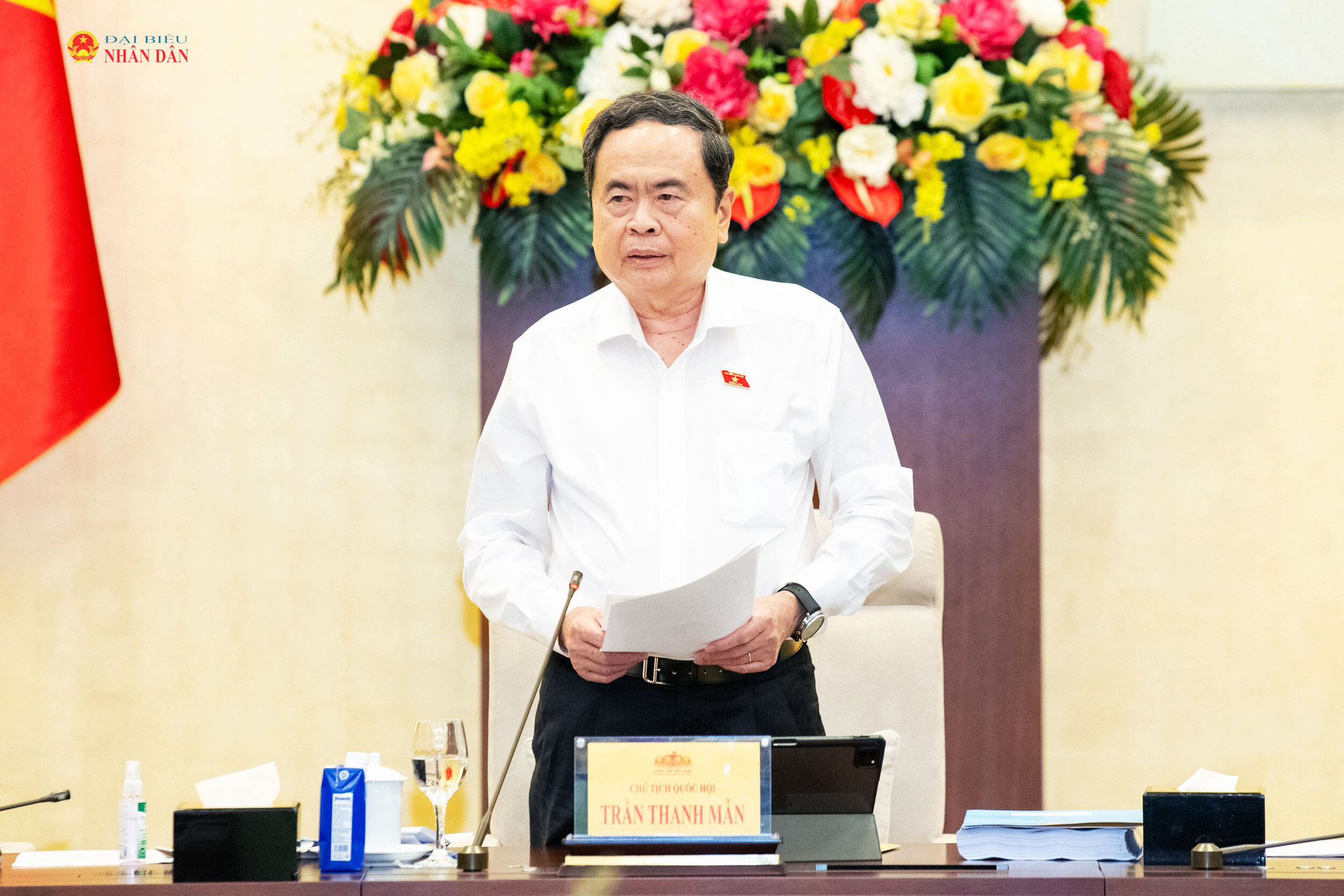 Chủ tịch Quốc hội Trần Thanh Mẫn phát biểu