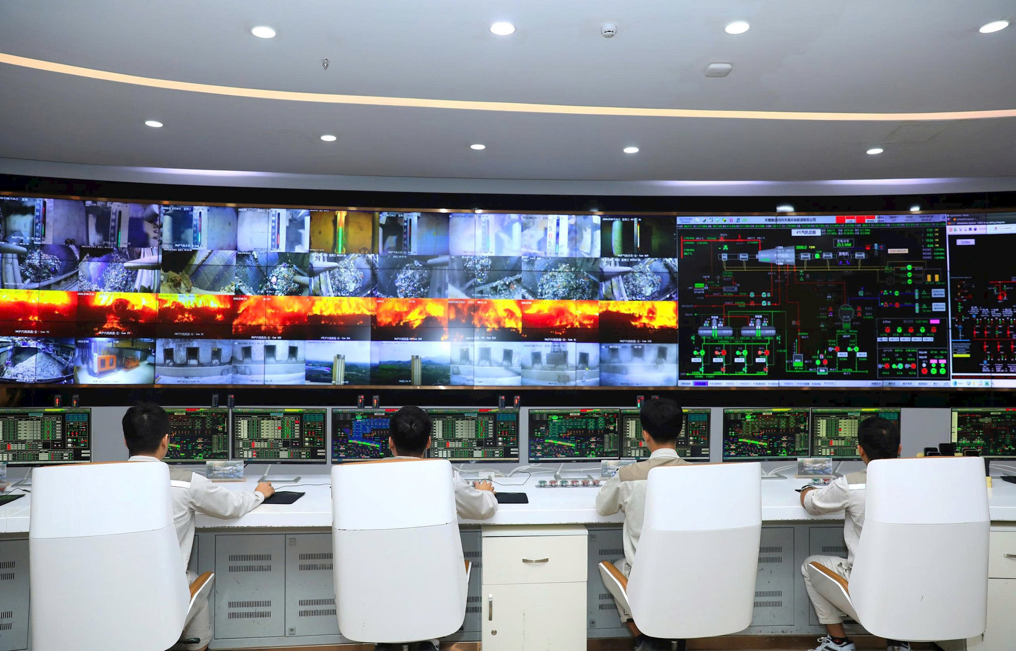 Khu điều hành xử lý rác thải của Công ty Cổ phần năng lượng môi trường Thiên Ý Hà Nội