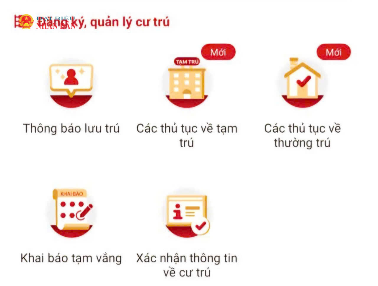 Người dân thực hiện tại Cổng Dịch vụ công Quốc gia hoặc trên ứng dụng VNeID