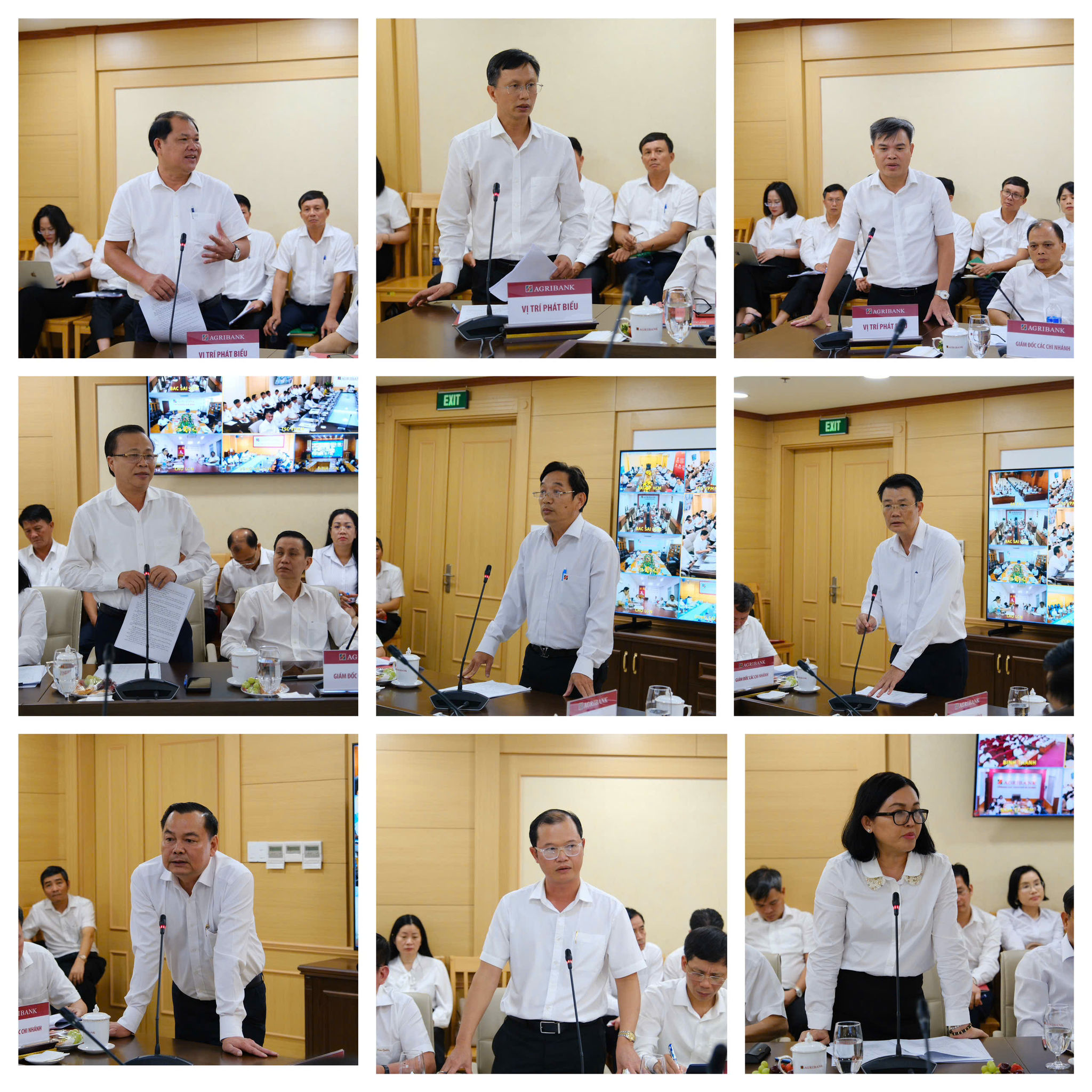 Đại diện lãnh đạo một số chi nhánh trên địa bàn Thành phố Hồ Chí Minh báo cáo tại Chương trình làm việc