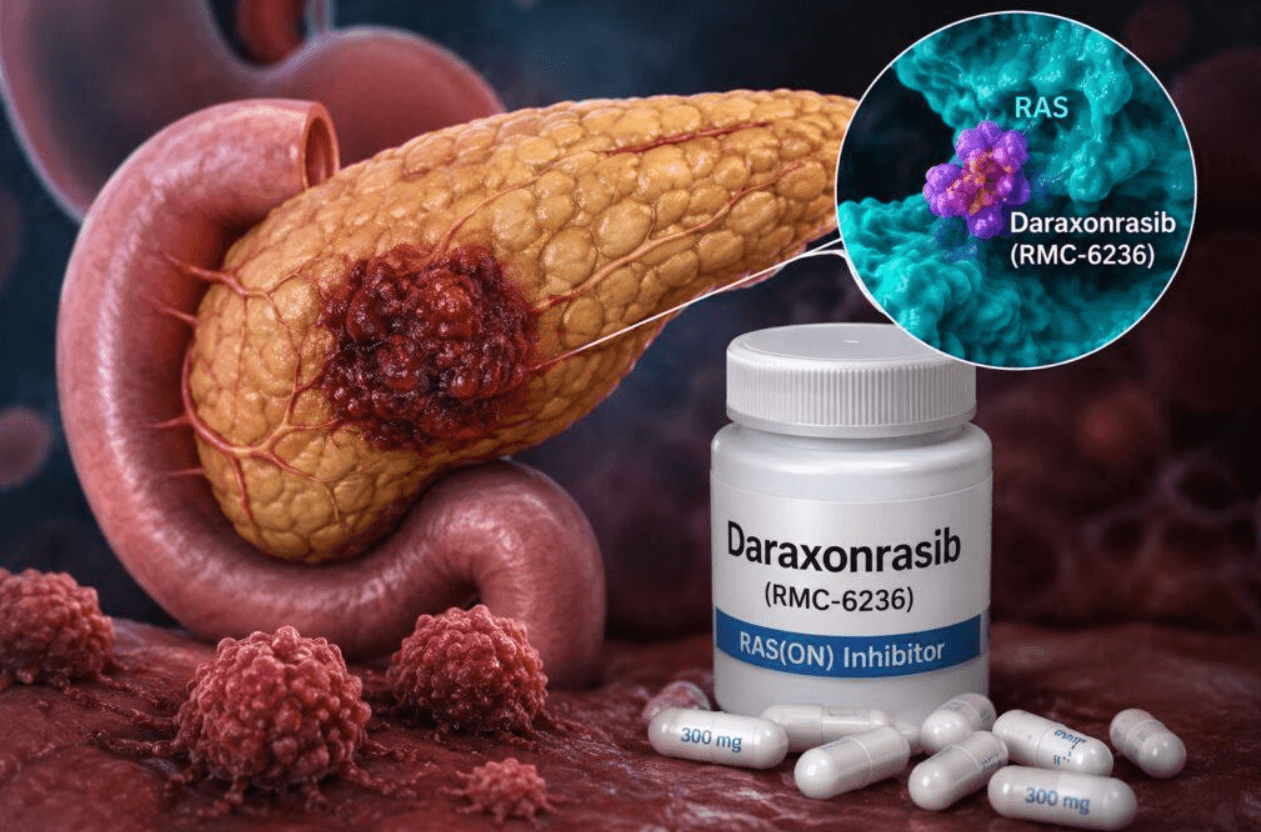Daraxonrasib nhắm vào các đột biến trong họ gene RAS, vốn có vai trò điều chỉnh sự phát triển của tế bào