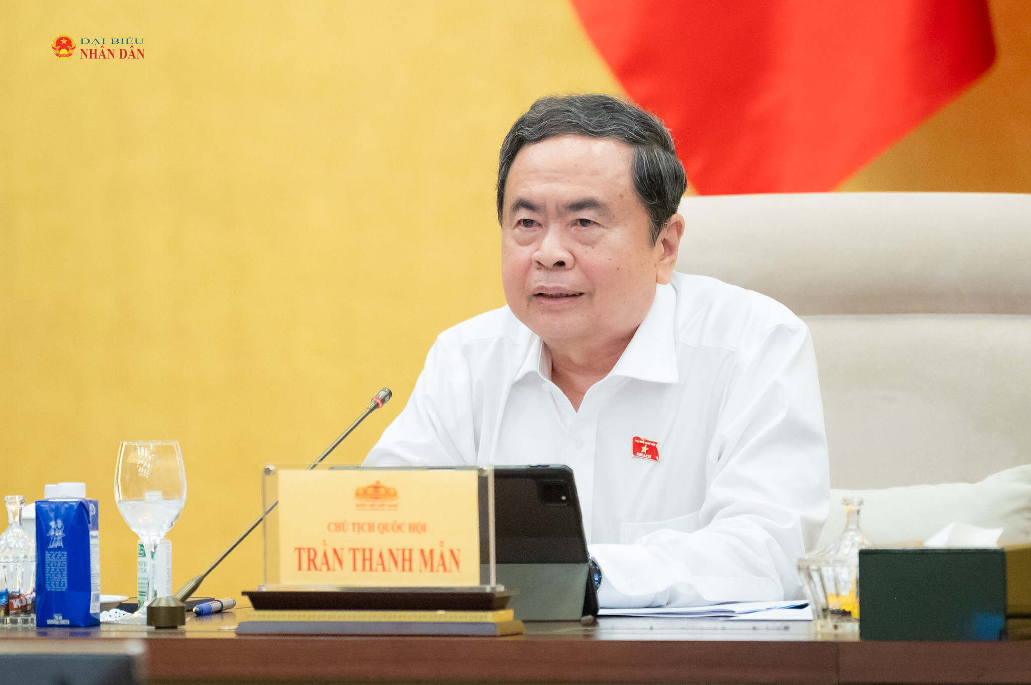 Chủ tịch Quốc hội Trần Thanh Mẫn phát biểu