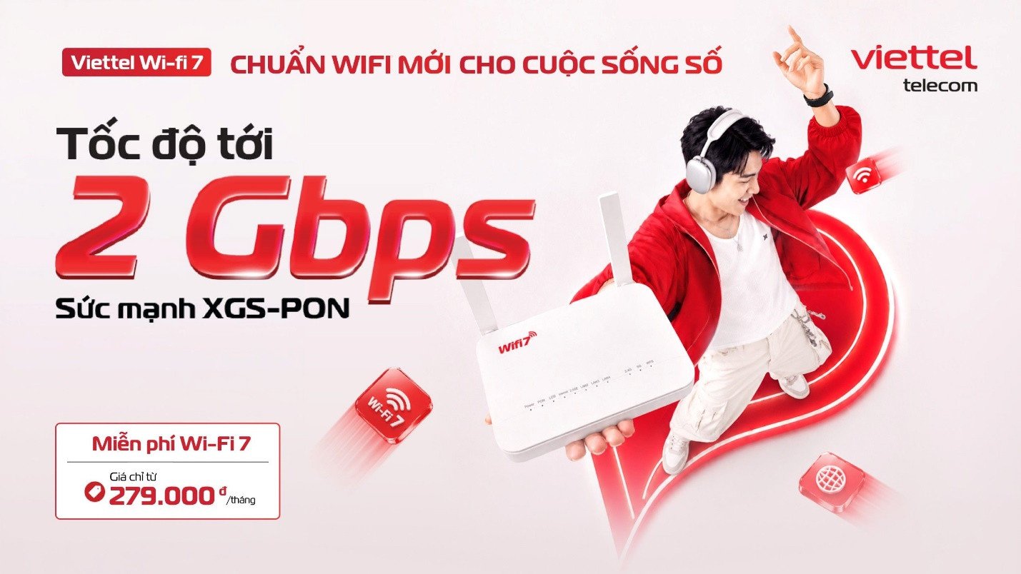 Viettel ra mắt gói cước GIGA tích hợp công nghệ Wi-Fi 7