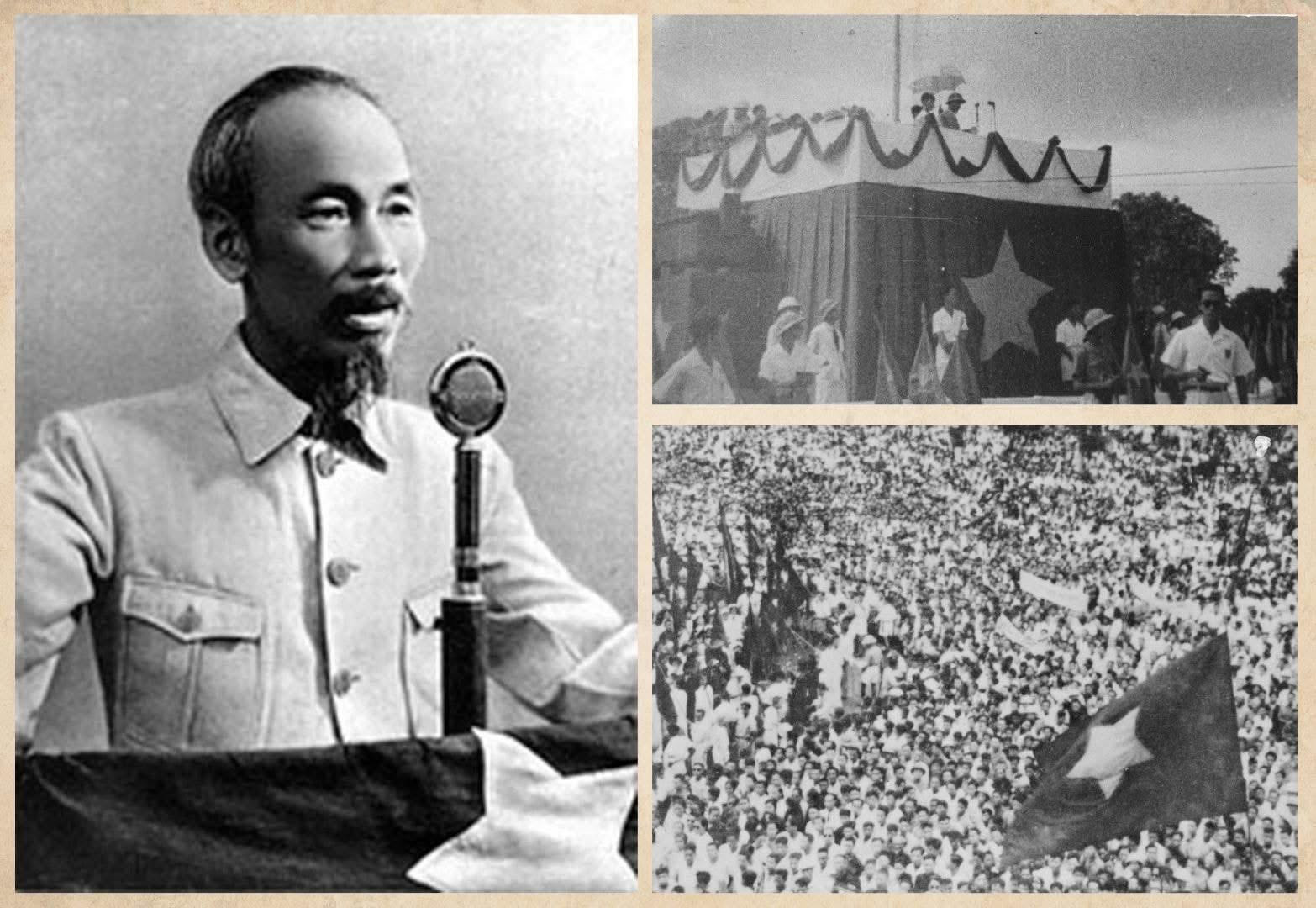 Ngày 2/9/1945, tại Quảng trường Ba Đình, Hà Nội, Chủ tịch Hồ Chí Minh đọc Tuyên ngôn Độc lập, khai sinh ra nước Việt Nam Dân chủ Cộng hòa, mở ra kỷ nguyên mới cho lịch sử dân tộc. Ảnh tư liệu