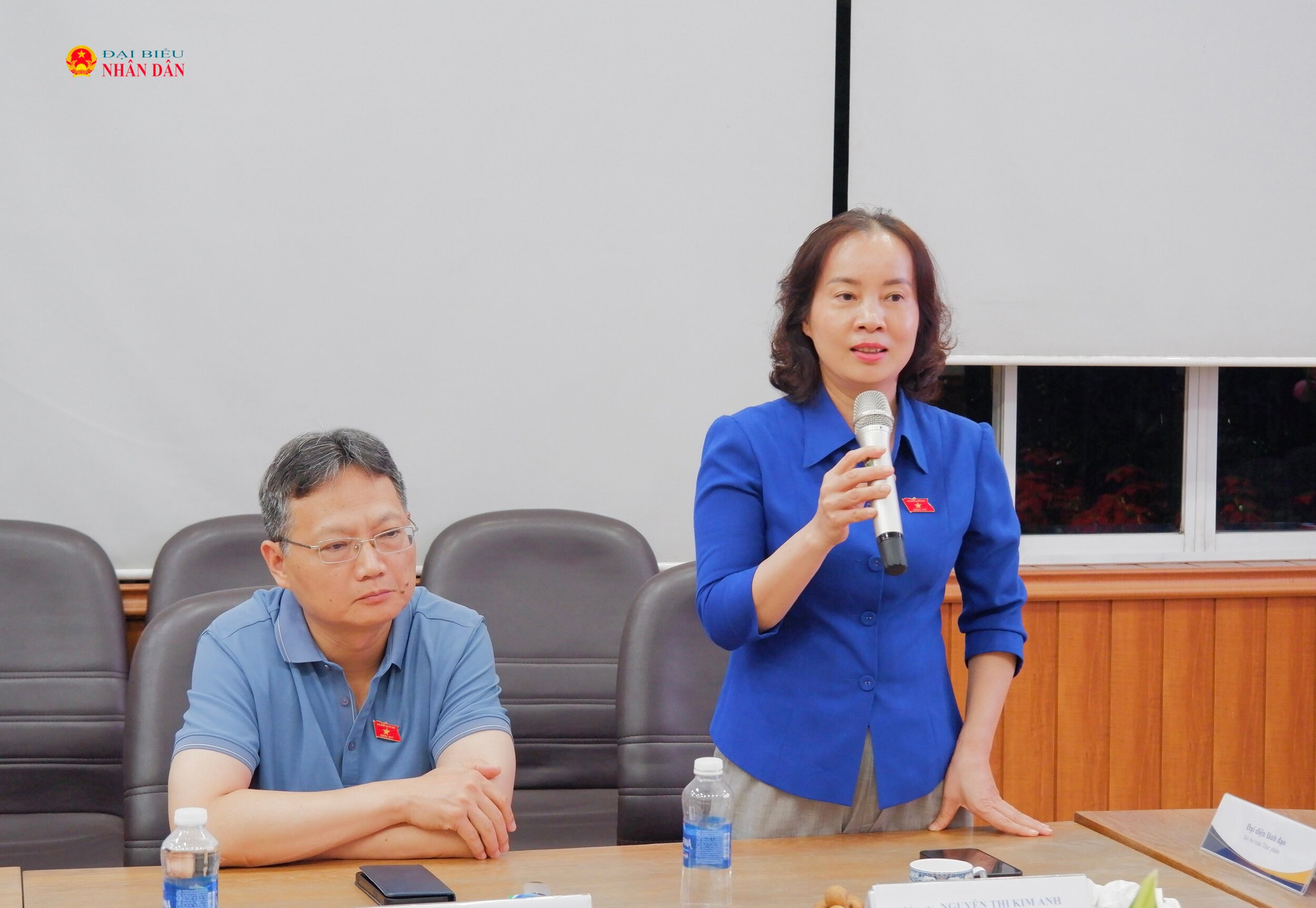 ĐBQH hoạt động chuyên trách tại Ủy ban Khoa học, Công nghệ và Môi trường Nguyễn Thị Kim Anh phát biểu