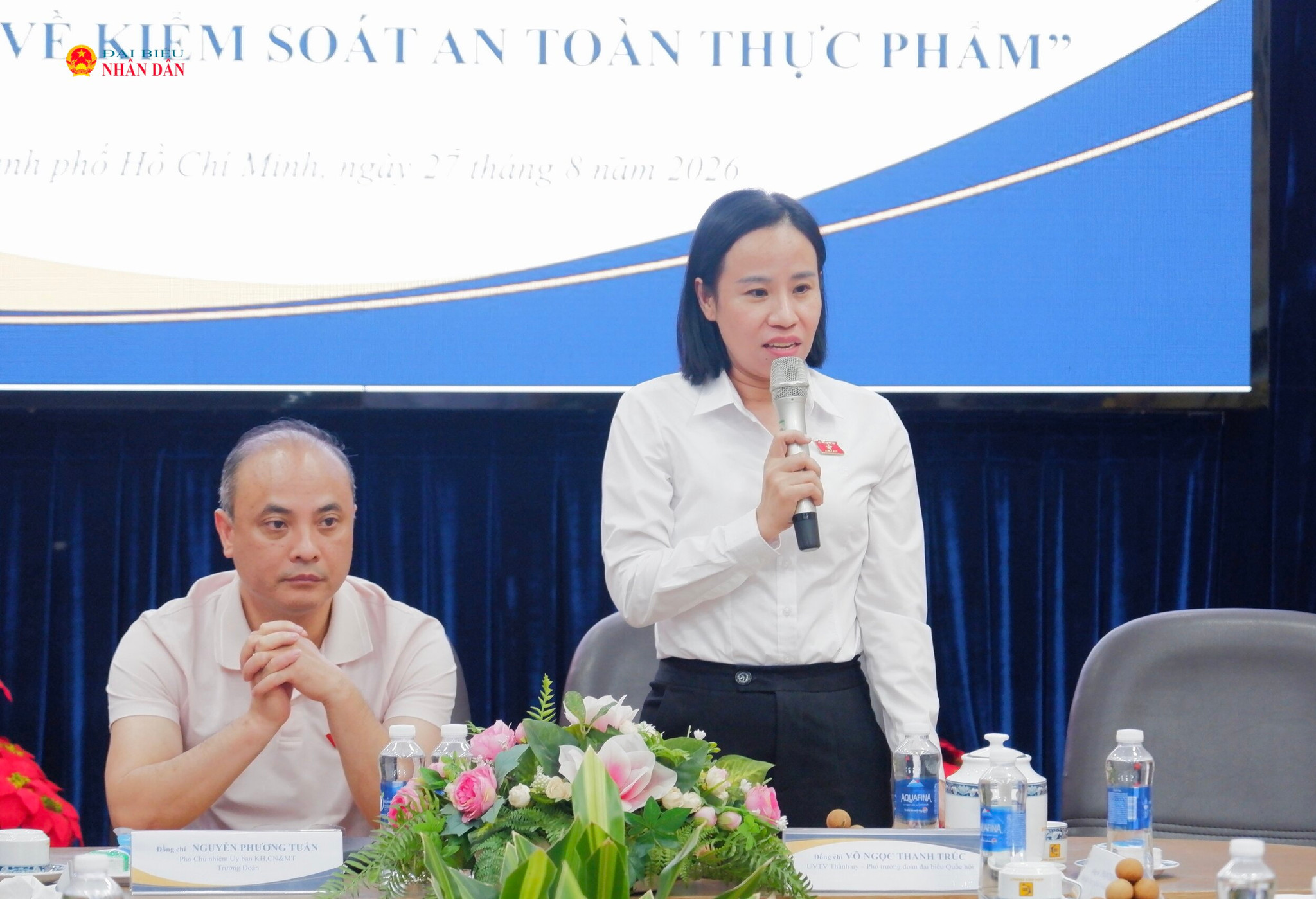 Phó Trưởng Đoàn ĐBQH TP. Hồ Chí Minh Võ Ngọc Thanh Trúc phát biểu