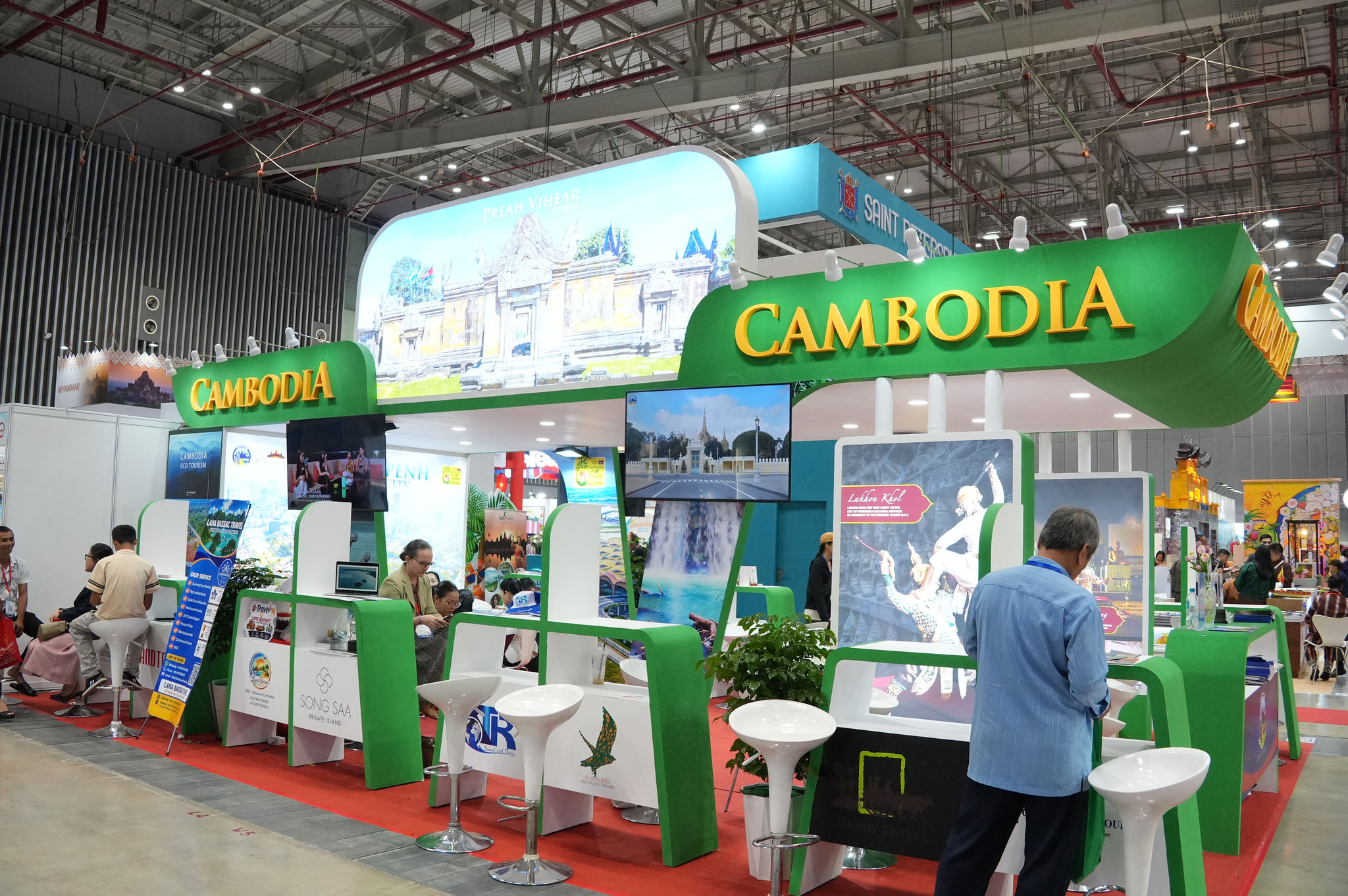 Gian hàng du lịch Cambodia tại Hội chợ Du lịch Quốc tế TP. Hồ Chí Minh lần thứ 20