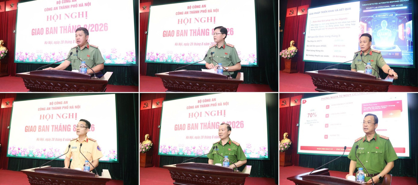 Đại diện chỉ huy các đơn vị phát biểu tham luận tại Hội nghị.(