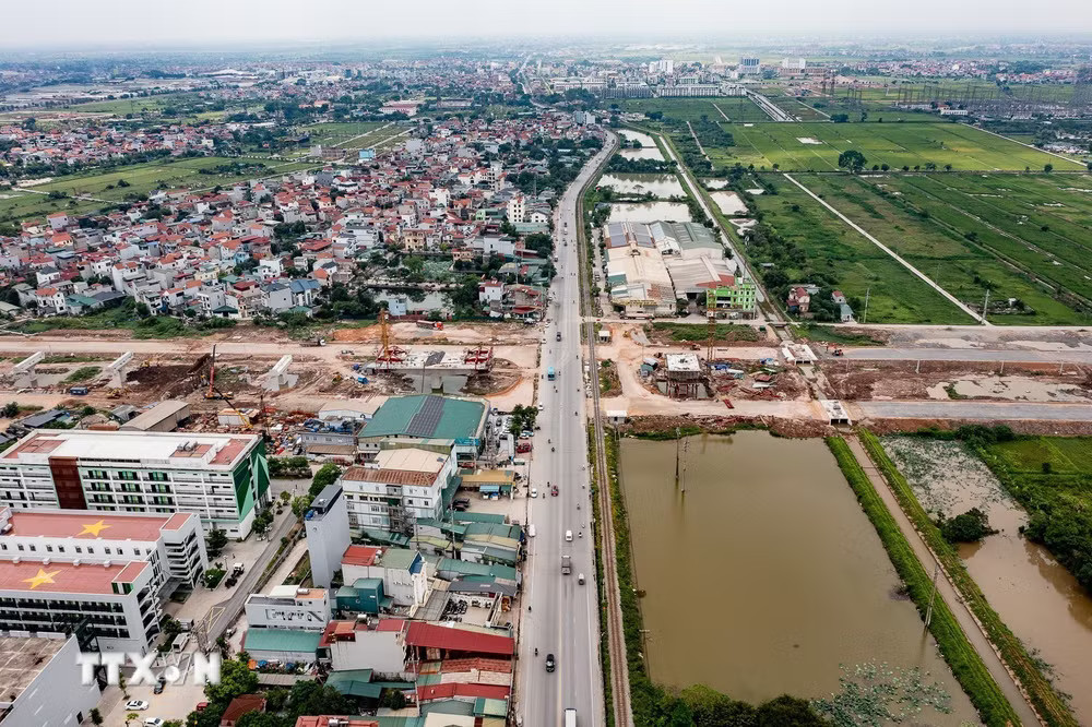 Điểm giao với cầu vượt Dự án đường Vành đai 4-Vùng Thủ đô