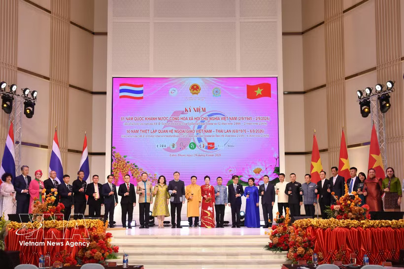 The ceremony marking Vietnam's 81st National Day anniversary in Khon Kaen province, Thailand, on August 29 (Photo: VNA)
