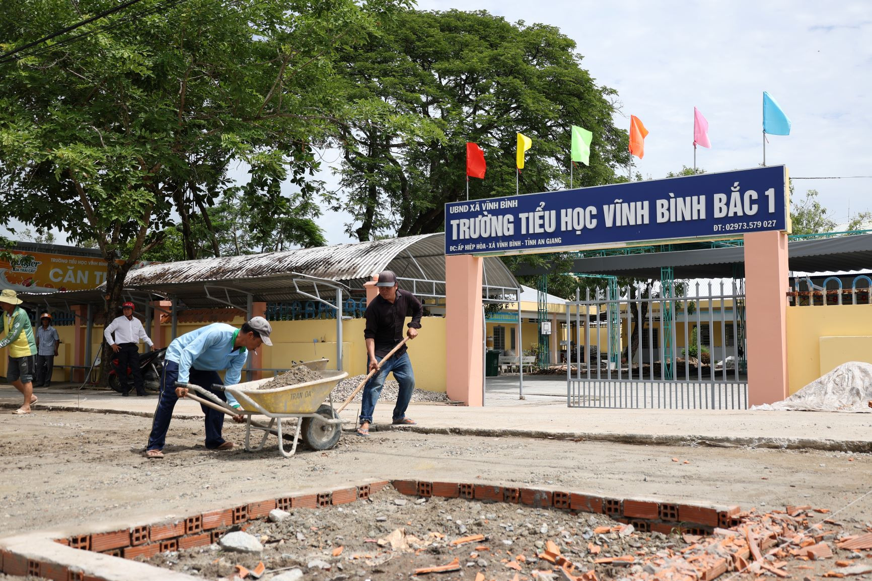 Hiện công trình đã hoàn thành đưa vào sử dụng
