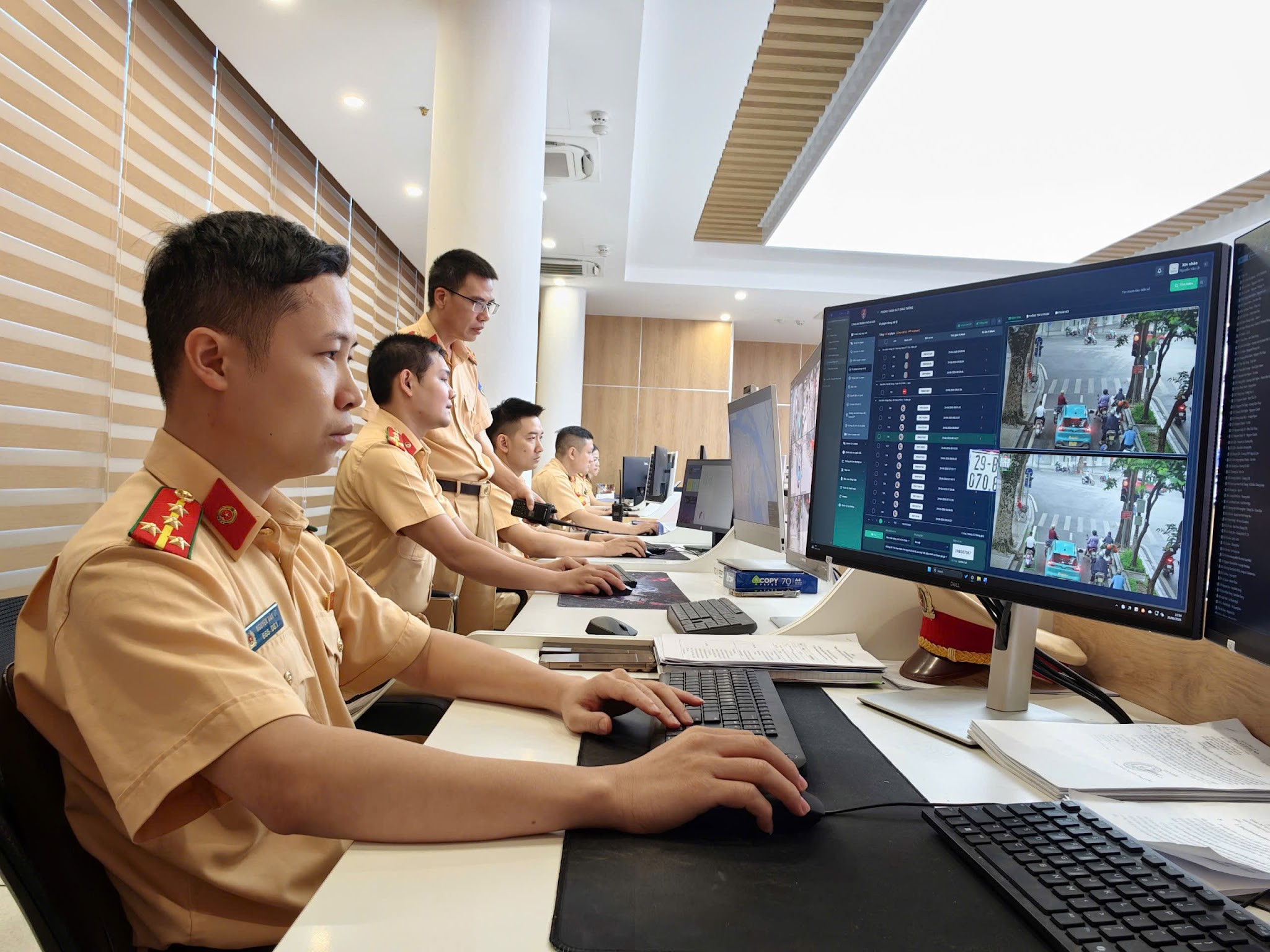 CSGT giám sát tình hình qua hệ thống Camera AI