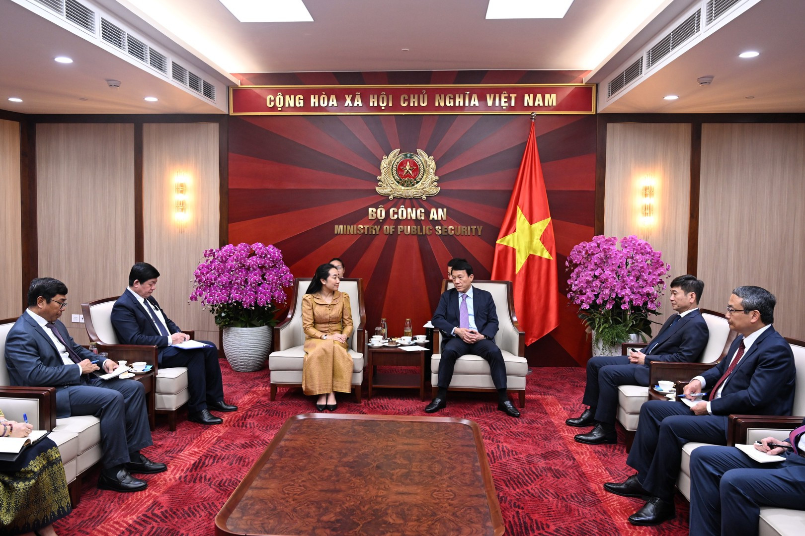 Quang cảnh buổi tiếp.