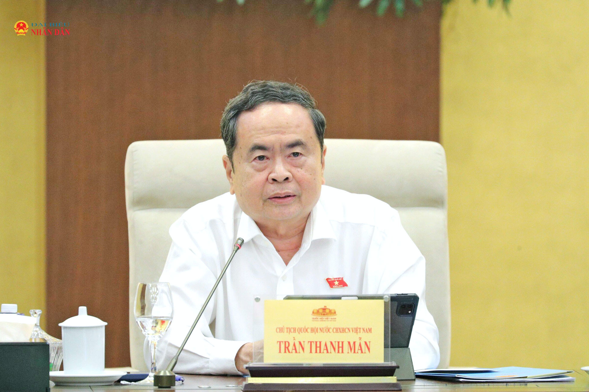 Chủ tịch Quốc hội Trần Thanh Mẫn chủ trì phiên họp