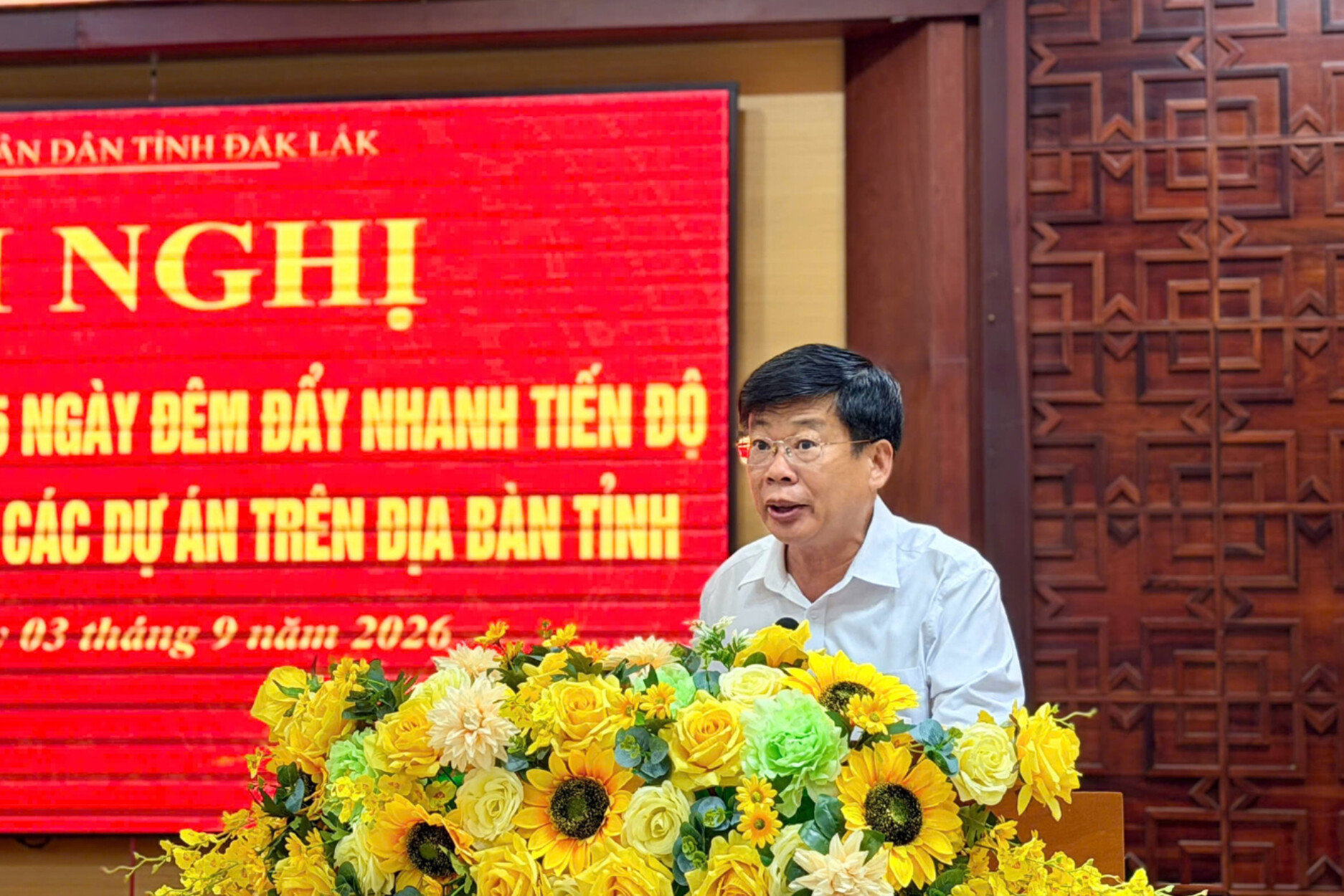 Giám đốc Sở Nông nghiệp và Môi trường tỉnh Đắk Lắk Bùi Hồng Quý phát biểu