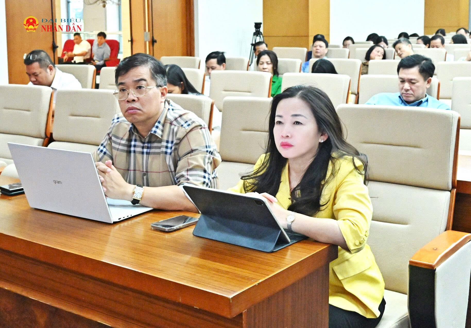 Các đại biểu dự hội nghị tại điểm cầu 35 Ngô Quyền, Hà Nội