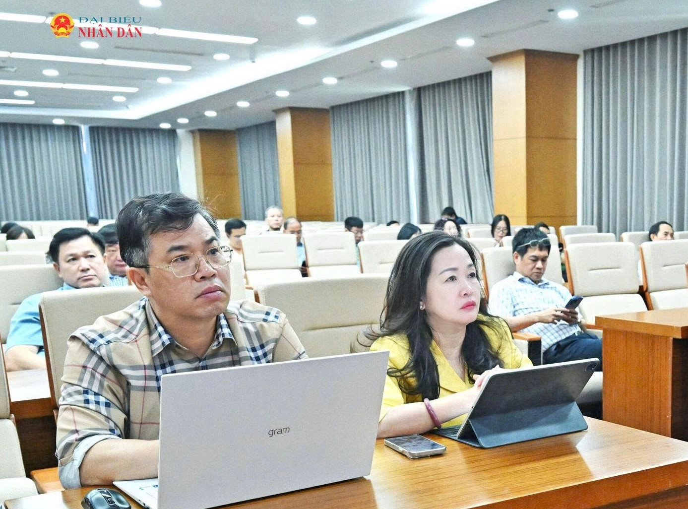 Các đại biểu dự hội nghị tại điểm cầu 35 Ngô Quyền, Hà Nội