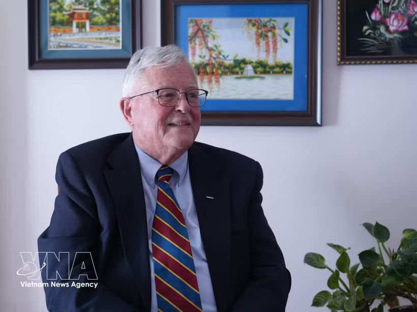 Professor Carl Thayer, a Vietnam specialist at the Australian Defence Force Academy, the University of New South Wales. (Photo: VNA)